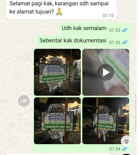 Pengiriman Papan Bunga Selamat Sumbersari Butuh